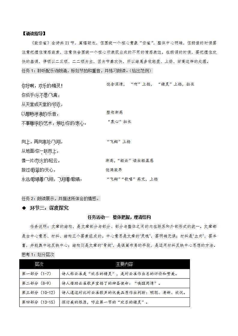 2.4《致云雀》（课件+教案+学案+同步练习）-人教统编版语文必修上册03