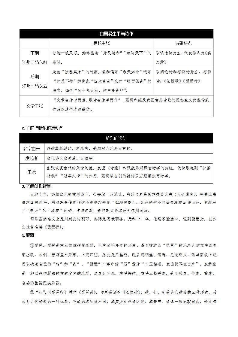 8.3《琵琶行并序》（课件+教案+学案+同步练习+朗读素材）-人教统编版语文必修上册02