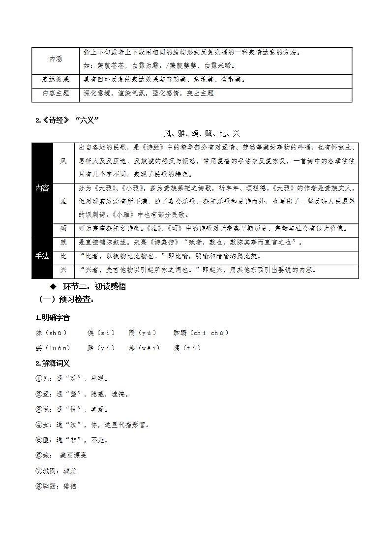 《静女》（课件+教案+学案+同步练习+朗读素材）-人教统编版语文必修上册02