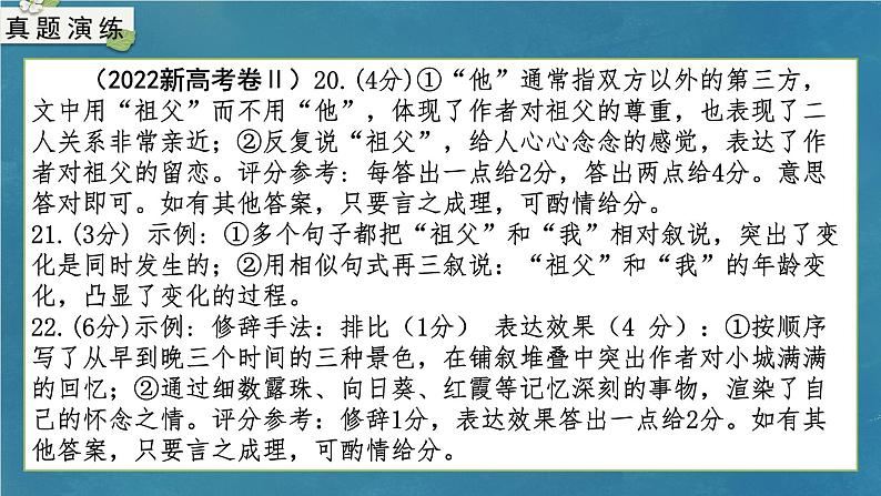 专题12 简明、准确、生动（包括表达效果）（课件）-备战2024年新高考一轮复习讲堂之语言文字运用06