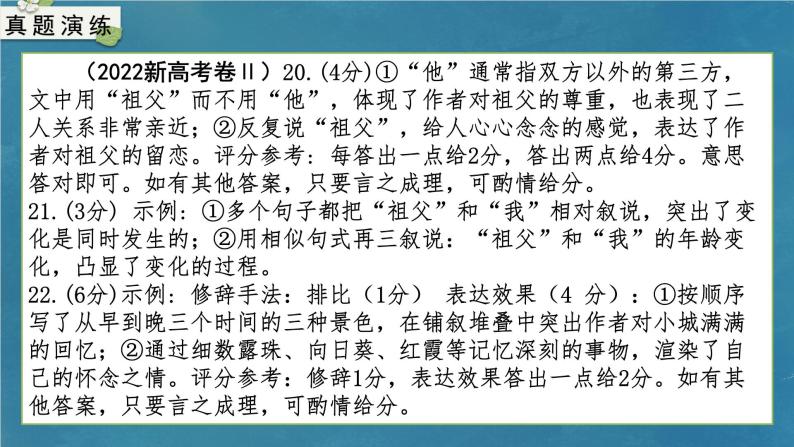 专题12 简明、准确、生动（包括表达效果）（课件）-备战2024年新高考一轮复习讲堂之语言文字运用06