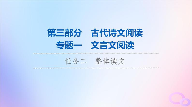 2024版高考语文一轮总复习第3部分古代诗文阅读专题1文言文阅读任务2整体读文课件01