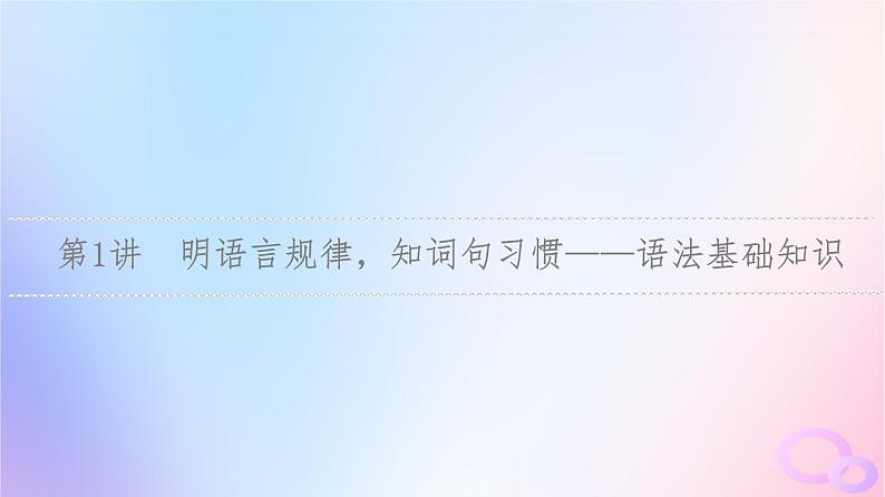 2024版高考语文一轮总复习第4部分语言文字运用任务2考点突破考点3辨析并修改蹭第1讲明语言规律知词句习惯__语法基础知识课件第3页