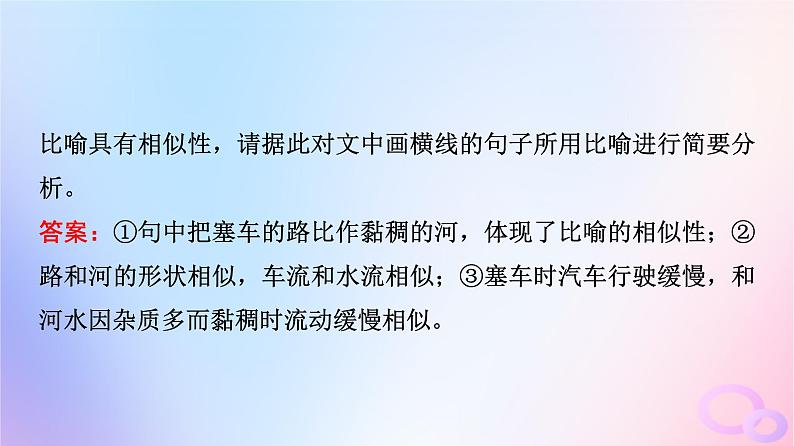 2024版高考语文一轮总复习第4部分语言文字运用任务2考点突破考点4常见修辞手法与仿用变换句式第1讲句子如佳人靓妆更添彩__常见修辞手法课件第8页