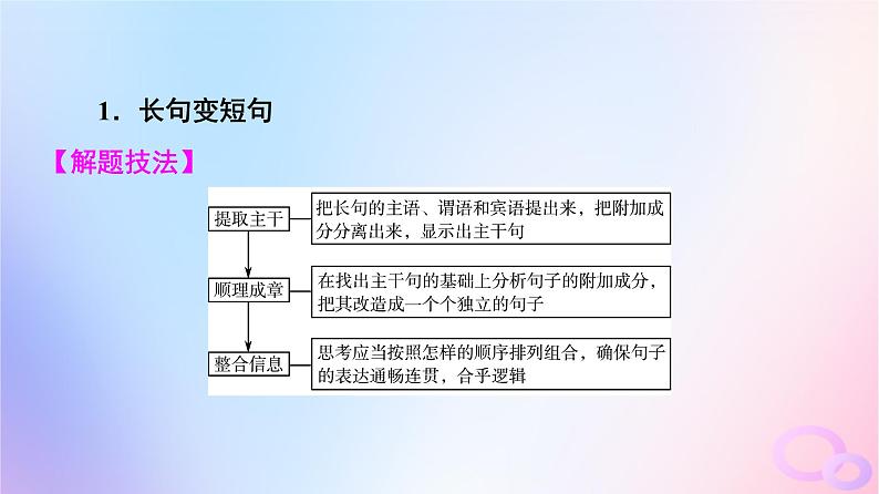 2024版高考语文一轮总复习第4部分语言文字运用任务2考点突破考点4常见修辞手法与仿用变换句式第3讲变化来与去不变本来意__变换句式课件第5页