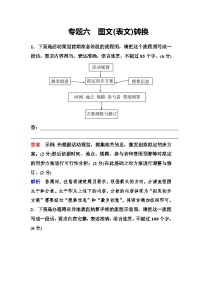 新课标语文高三总复习作业：6图文（表文）转换 Word版含答案