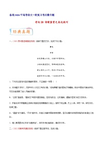 考向28 诗歌鉴赏之表达技巧-备战2024年高考语文一轮复习考点微专题（全国通用）