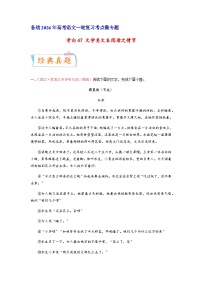 考向47 文学类文本阅读之情节-备战2024年高考语文一轮复习考点微专题（全国通用）