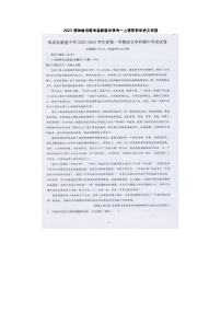 2023届海南省临高县新盈中学高一上学期期中语文试题