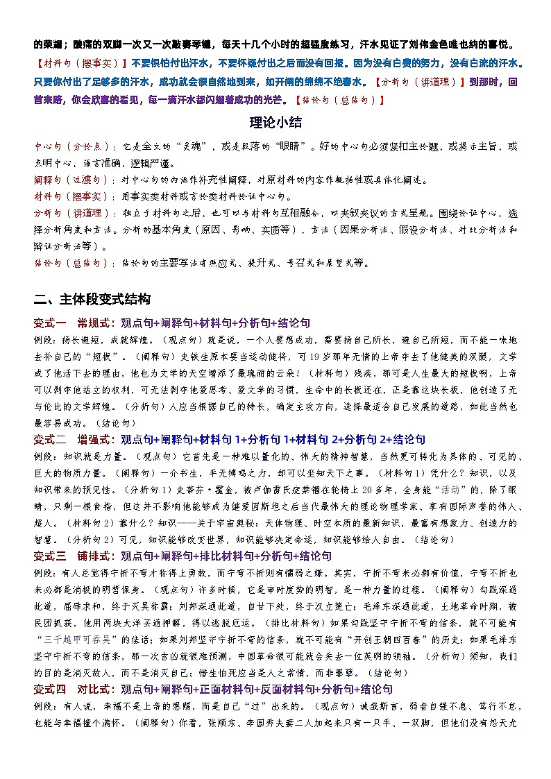 高中作文技法指导-- 写好主体段  轻松获高分（文本）02