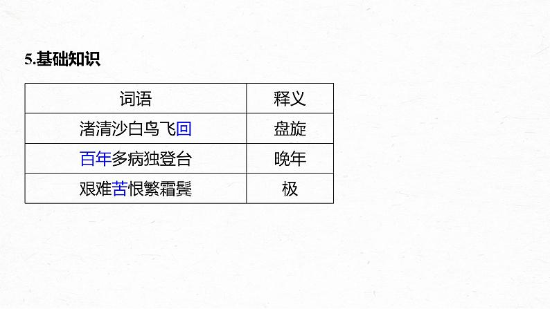 统编版高中语文必修上册--第三单元　第8课　(2)登高（精品课件）第8页