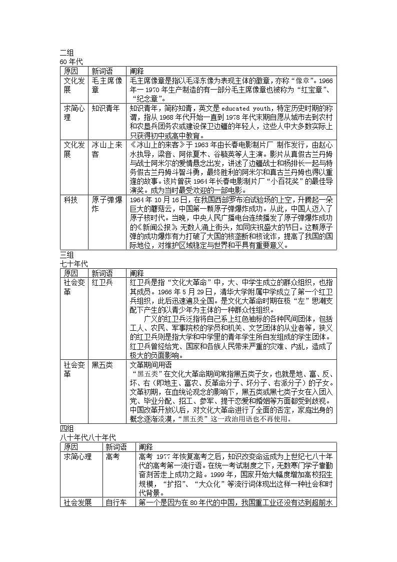 【单元教学设计】统编版高中语文必修上册--第八单元《新词语——时代变迁的一面镜子》活动设计-03