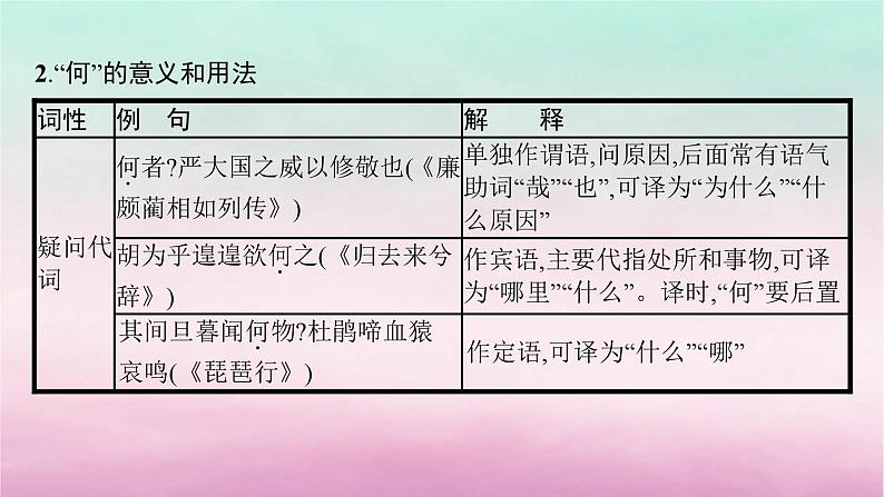 适用于老高考旧教材2024版高考语文一轮总复习三18个文言虚词的意义和用法课件04