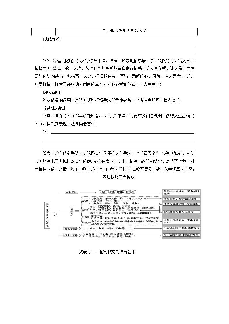 【高考二轮】高考语文高分技巧二轮讲义：专题二 抢分点四散文鉴赏的两个重点 Word版含答案第3页
