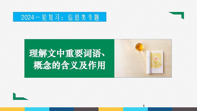 2023年高考语文部编版一轮复习课件-信息类阅读专题（5）理解文中重要词语、概念的含义及作用第1页