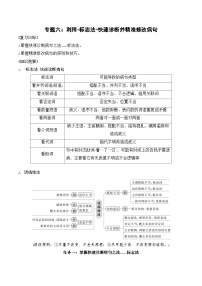 专题六：利用“标志法”快速诊断并精准修改病句-备战2024年高考语文一轮复习一本通（全国通用）解析版