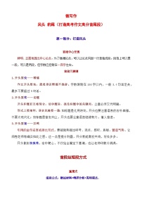 专题21  凤头 豹尾（打造高考作文高分首尾段）（文档）-2022年高考语文热点切入作文训练之素材推荐+命题示范