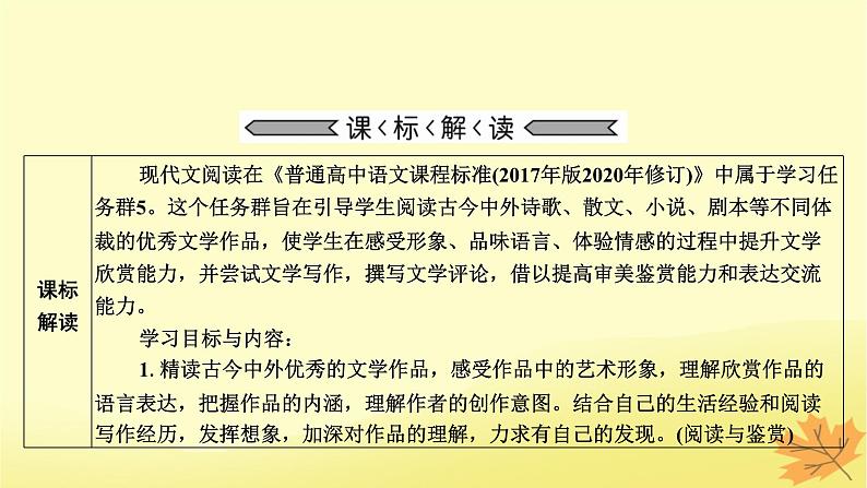 2024版高考语文一轮总复习第2章小说阅读课件03