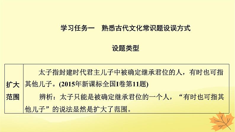 2024版高考语文一轮总复习第5章文言文阅读第4节古代文化常识题__注重积累四方法准确解题两要点课件04