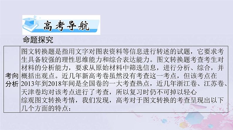 2024届高考语文一轮总复习第三部分专题十五图文转换课件第2页