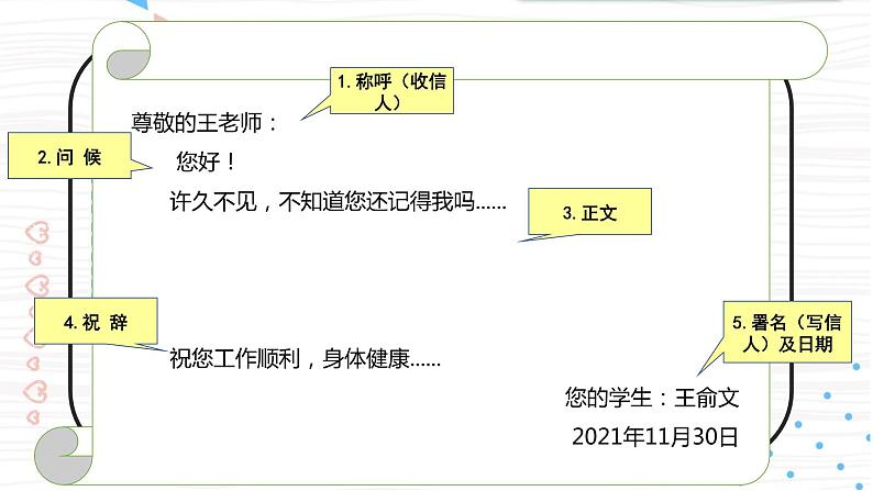 【中职专用】高中语文  语文版·基础模块上册  十  应用文写作《书信》（教学课件）07