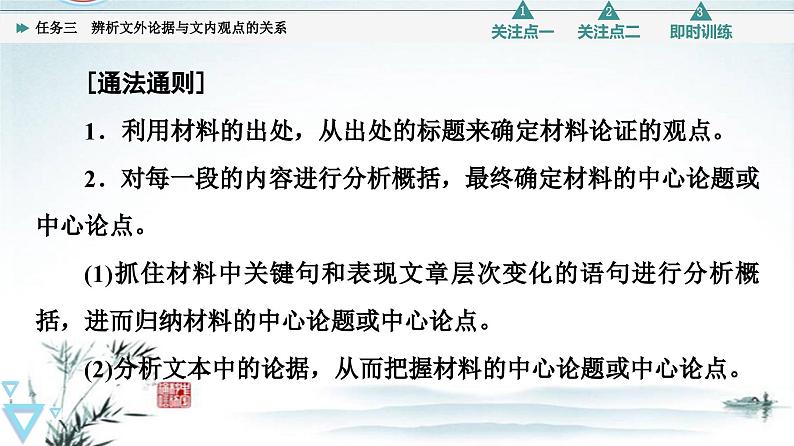 任务3 突破易错难点，辨析文外论据与文内观点的关系-2023年高考语文二轮复习专项突破技巧讲练（全国通用）课件PPT第6页