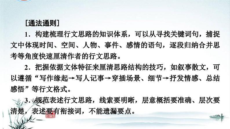 任务4 突破易错难点：散文——结构思路分析找不到切入点，句段作用分析不透彻-2023年高考语文二轮复习专项突破技巧讲练（全国通用）课件PPT第5页