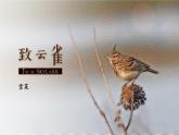 人教統(tǒng)編版高中語(yǔ)文必修上冊(cè)第一單元2.4 致云雀 同步教學(xué)課件+練習(xí)