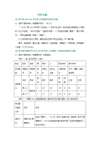 辽宁省部分地区2024届高三8月语文期初检测试卷汇编：写作专题