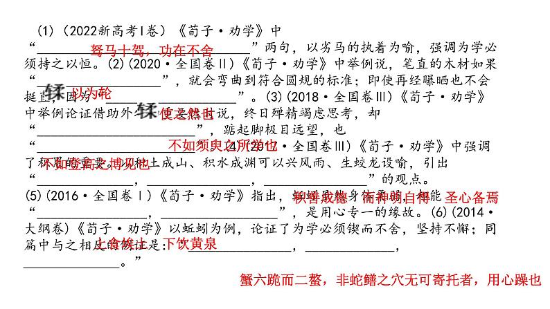 劝学复习课件部编版高中语文必修上册04