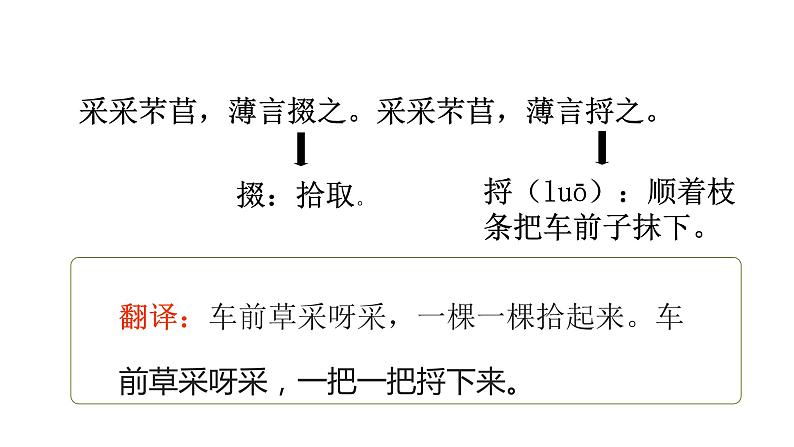 《芣苢》《插秧歌》群文课件部编版高中语文必修上册08