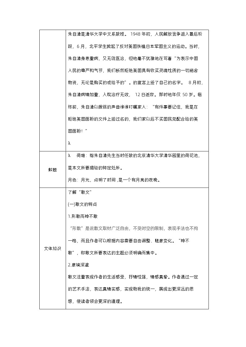 第14课《荷塘月色》课件+教案03