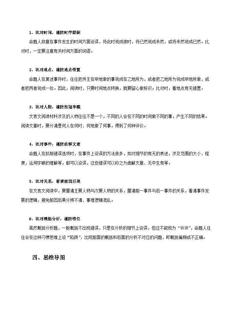 专题10 高考文言文复习之概括分析题-备战2023年高考语文一轮复习之文言文复习02