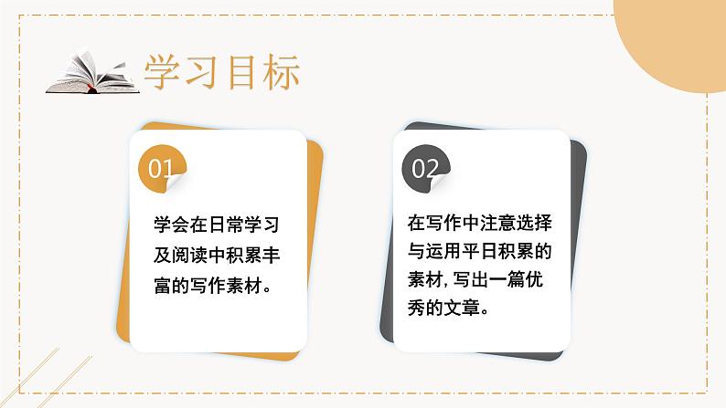 高中语文部编版选择性必修上册 第一单元写作任务 材料的积累与运用课件PPT02