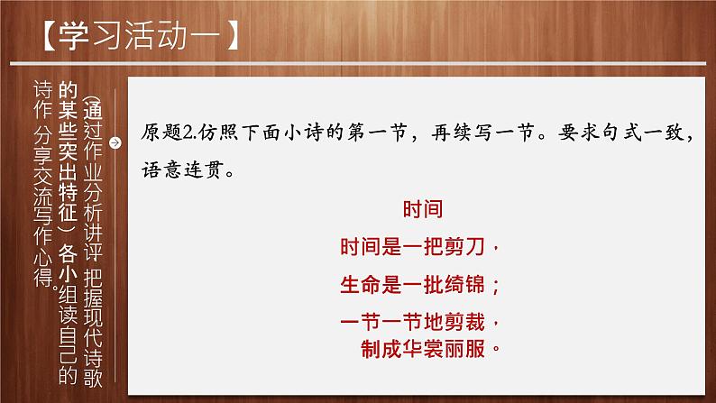 第一单元学习任务 ——“学写诗歌”-高一语文上学期教学课件（统编版必修上册）07