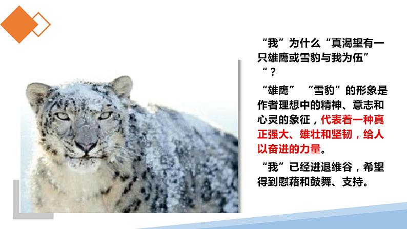 2.3《峨日朵雪峰之侧》课件2023-2024学年统编版高中语文必修上册第8页