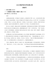 山东省2023届高考语文考向核心卷试题（新高考卷）（Word版附解析）