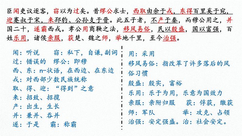 11.1《谏逐客书》课件ppt统编版高中语文必修下册06