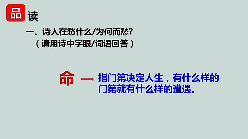 古诗词诵读《拟行路难(其四)+》课件+2022-2023学年统编版高中语文选择性必修下册 (1)第8页