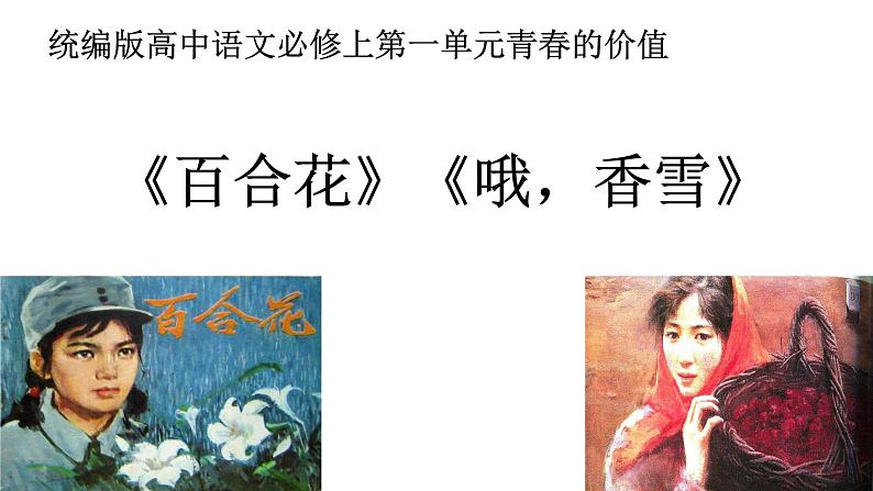 3.《百合花》课件 统编版高中语文必修上册第1页