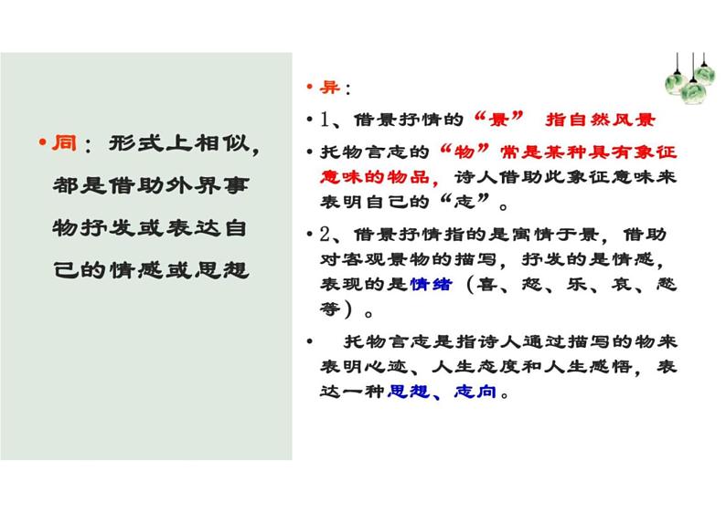 2023届新高考语文二轮复习专题 诗歌鉴赏之景物形象、意象（含答案）课件PPT03