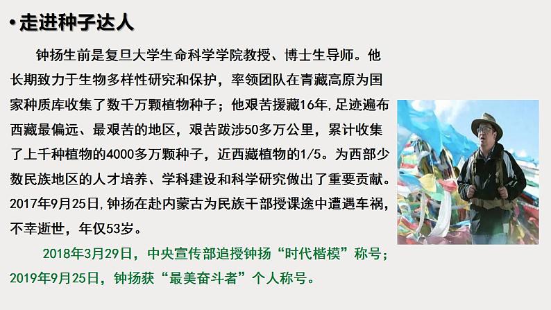 4.3《“探界者”钟扬》课件2023-2024学年统编版高中语文必修上册07