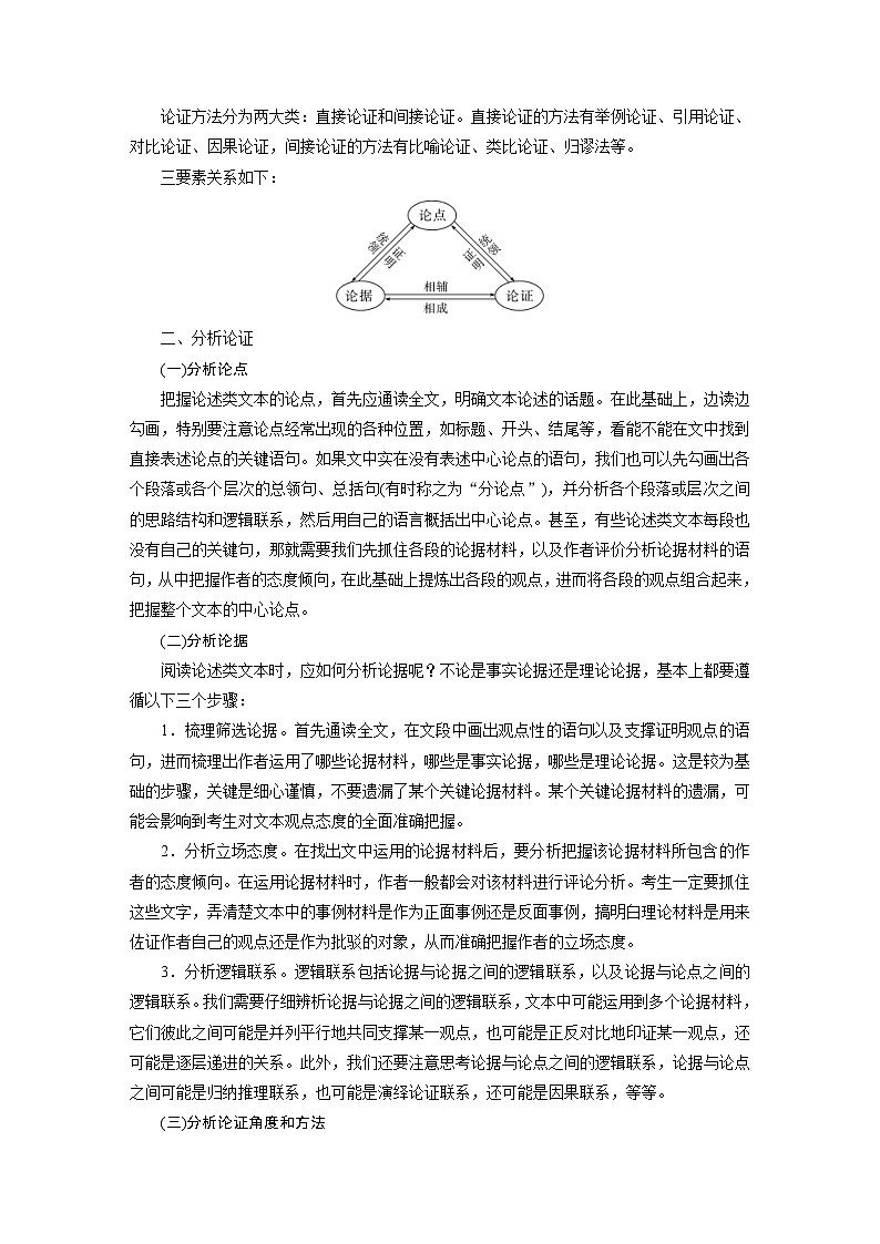 高考语文一轮复习课时练习 板块1 信息类阅读 课时3　分析论证特点（含解析）第3页