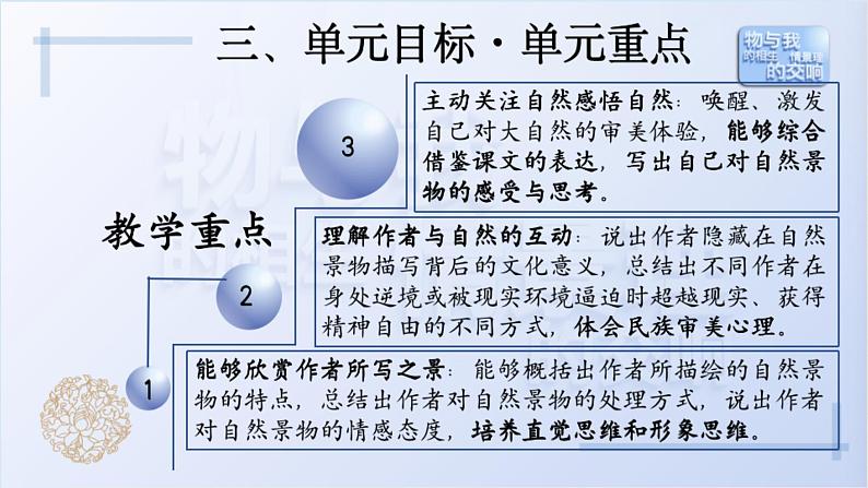 第七单元单元设计和建议课件2023-2024学年高一语文（统编版必修上册）07