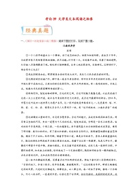 新高考语文一轮复习考点过关练考向39 文学类文本阅读之物象（含解析）