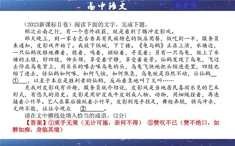 专题02 成语填空辨析考点解析（课件）-2024年新高考语文一轮复习各考点解析宝鉴05