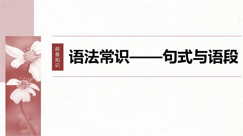 高考语文一轮复习课时练精品课件板块8 第2部分 语言表达 课时69　语言连贯之语句衔接(语句复位)——保持一致，代入恰当（含解析）第2页