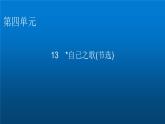 人教部編版高中語文選擇性必修中冊(cè)第四單元13自己之歌(節(jié)選)課件