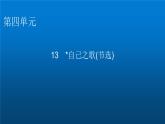 人教部编版高中语文选择性必修中册第四单元13自己之歌(节选)课件