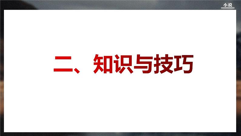 2024届高考一轮复习：小说 课件第5页